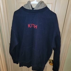 Mens Sz S Kith Bergdorf Goodman William II Navy Hoodie Rare Hard To Find